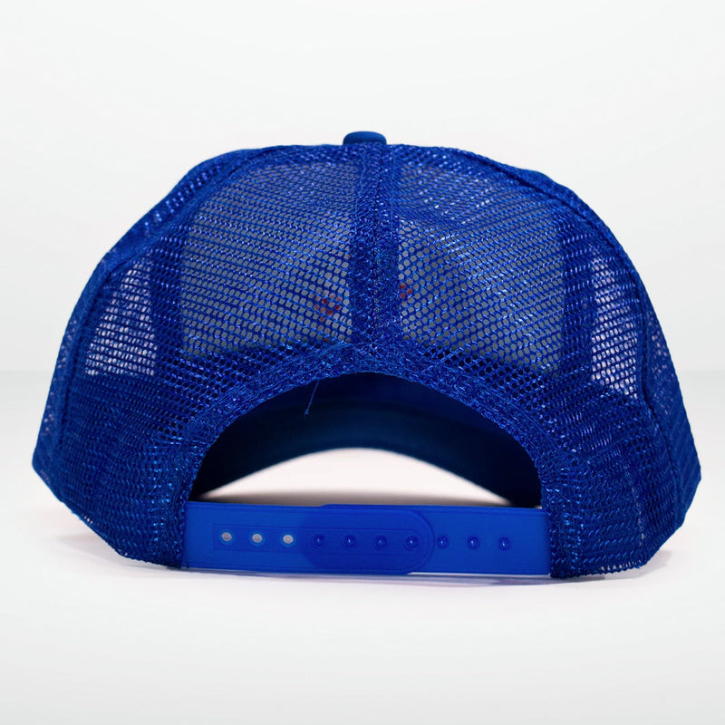 ROYAL BLUE LA ROSA TRUCKER HAT